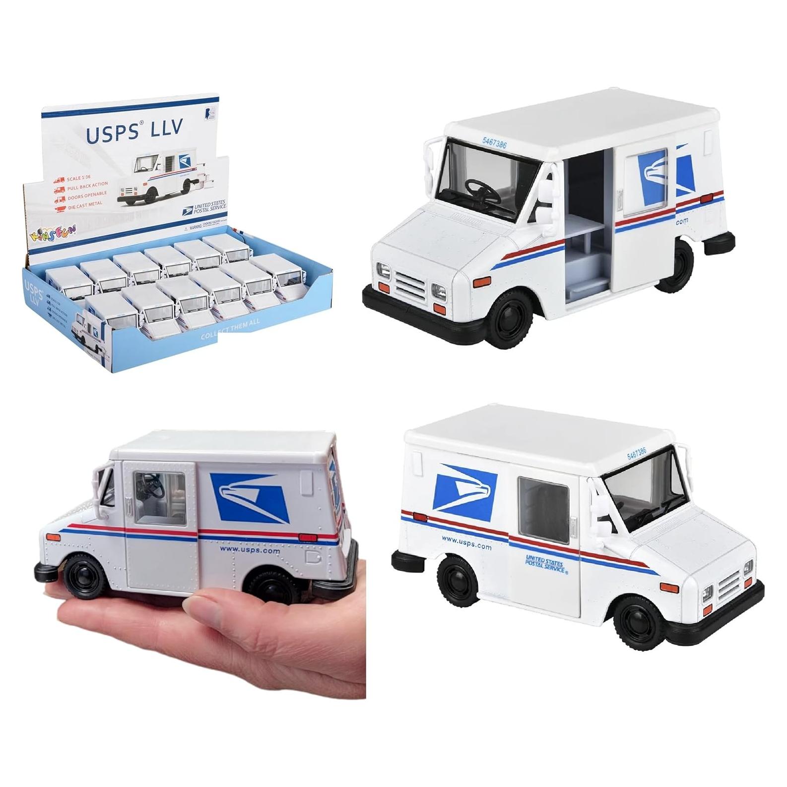 Camión de Entrega de Correo Zugar Land LLV 12.7 cm Metal