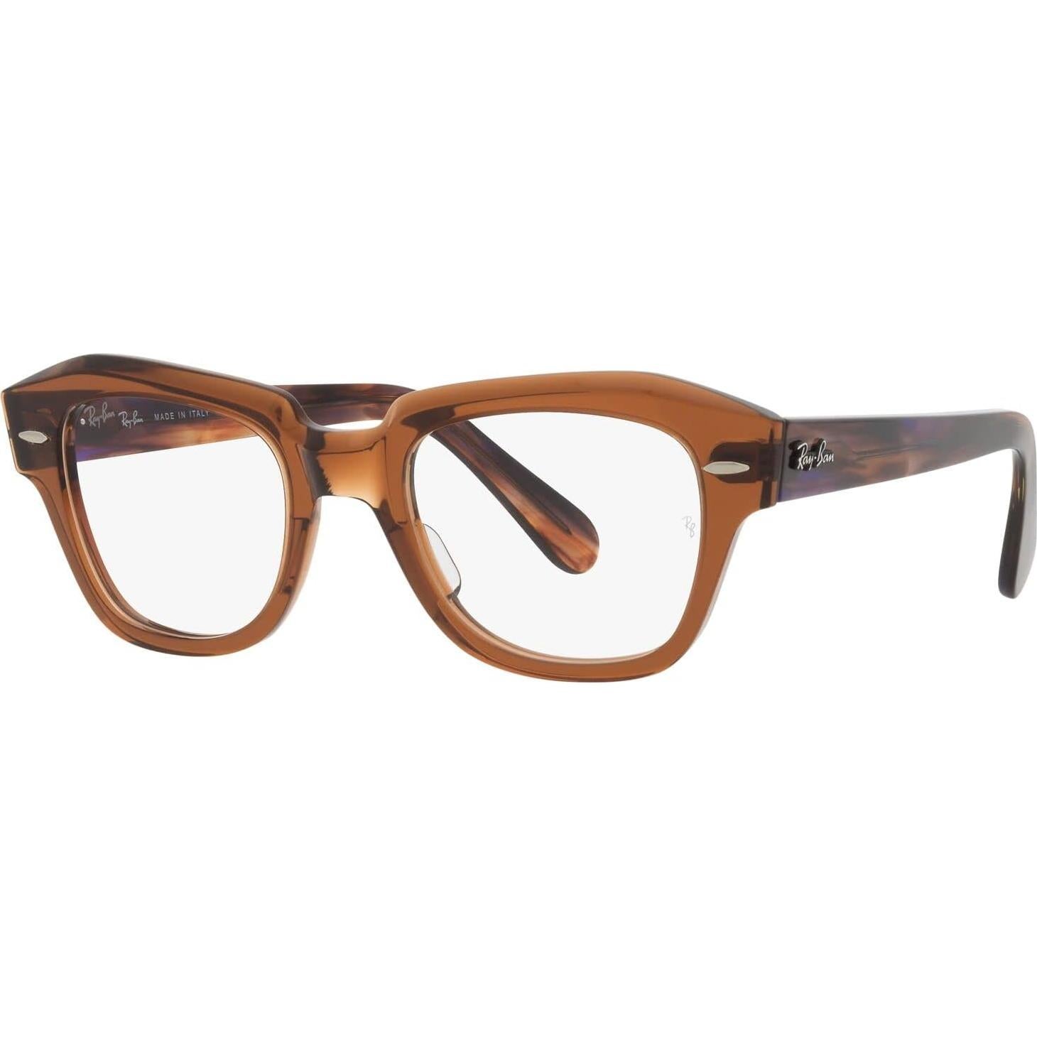 Gafas Ray-Ban Rx5486 State Street Cat Eye 48mm Marrón