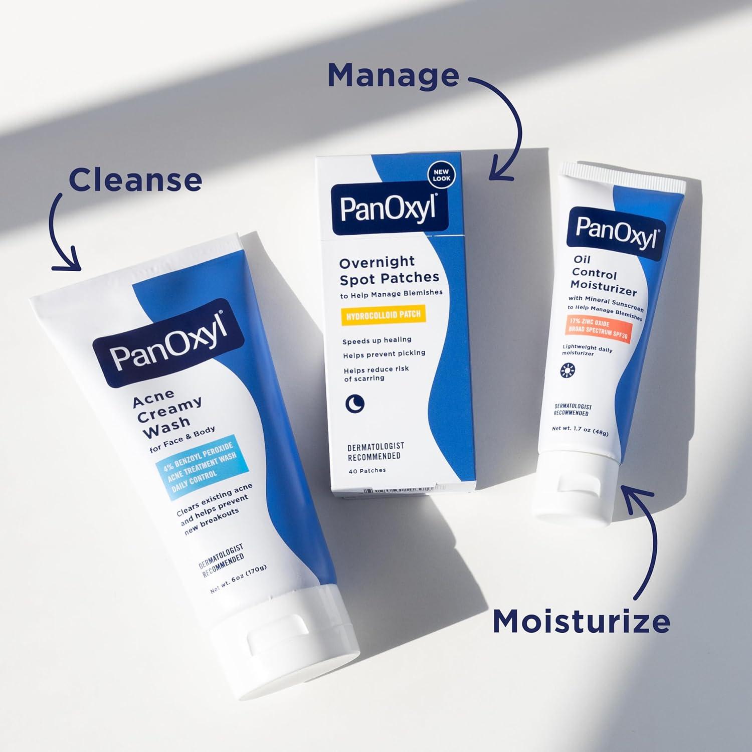 Parche de Puntos PanOxyl PM Noche 40 Piezas Hidrocoloide