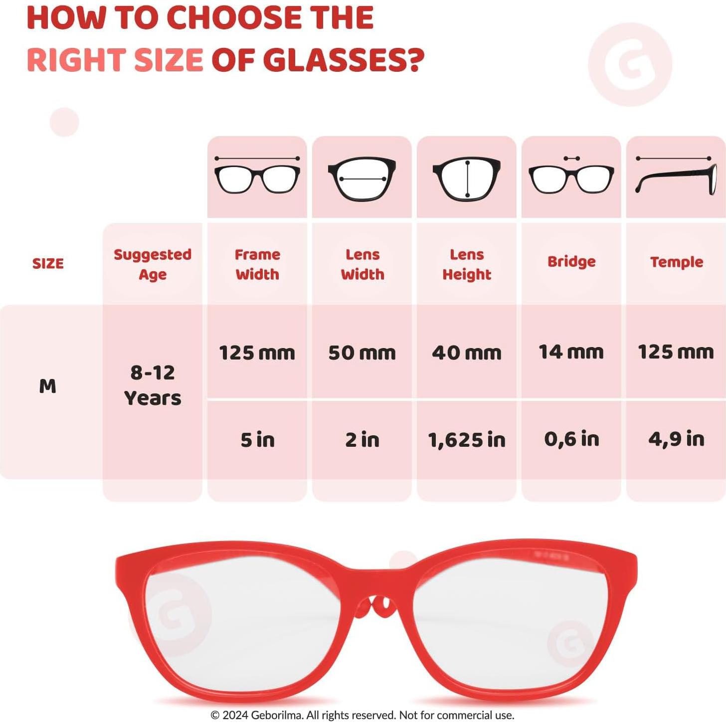 Gafas Flexibles GEBORILMA para Niños - Irrompibles y Ligeras