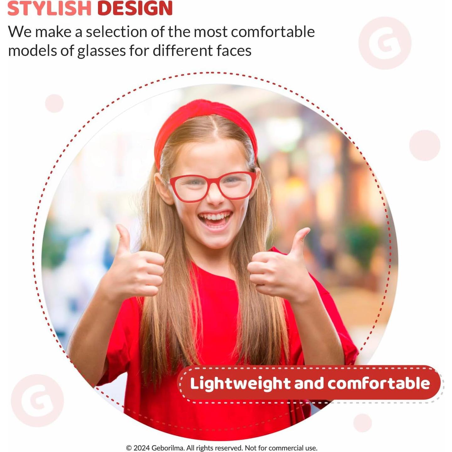 Gafas Flexibles GEBORILMA para Niños - Irrompibles y Ligeras