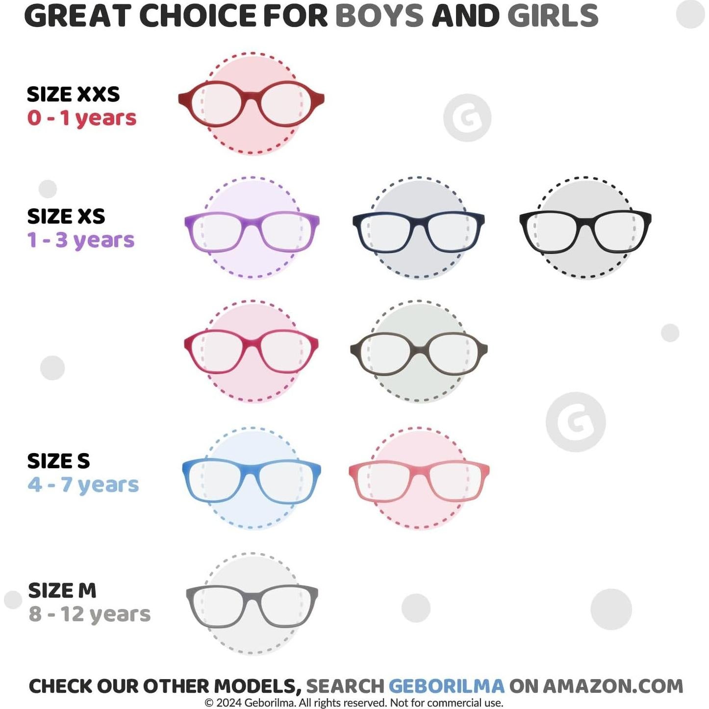 Gafas Flexibles GEBORILMA para Niños - Irrompibles y Ligeras