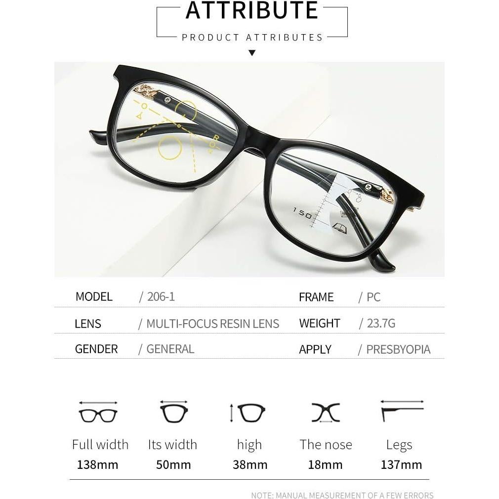 Gafas de lectura multifocal LEE BOYA 2.5X bloqueo luz azul