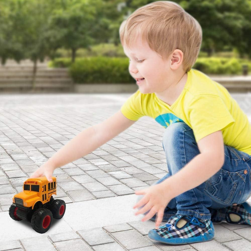 Juguete autobús escolar ArtCreativity con neumáticos monstruo