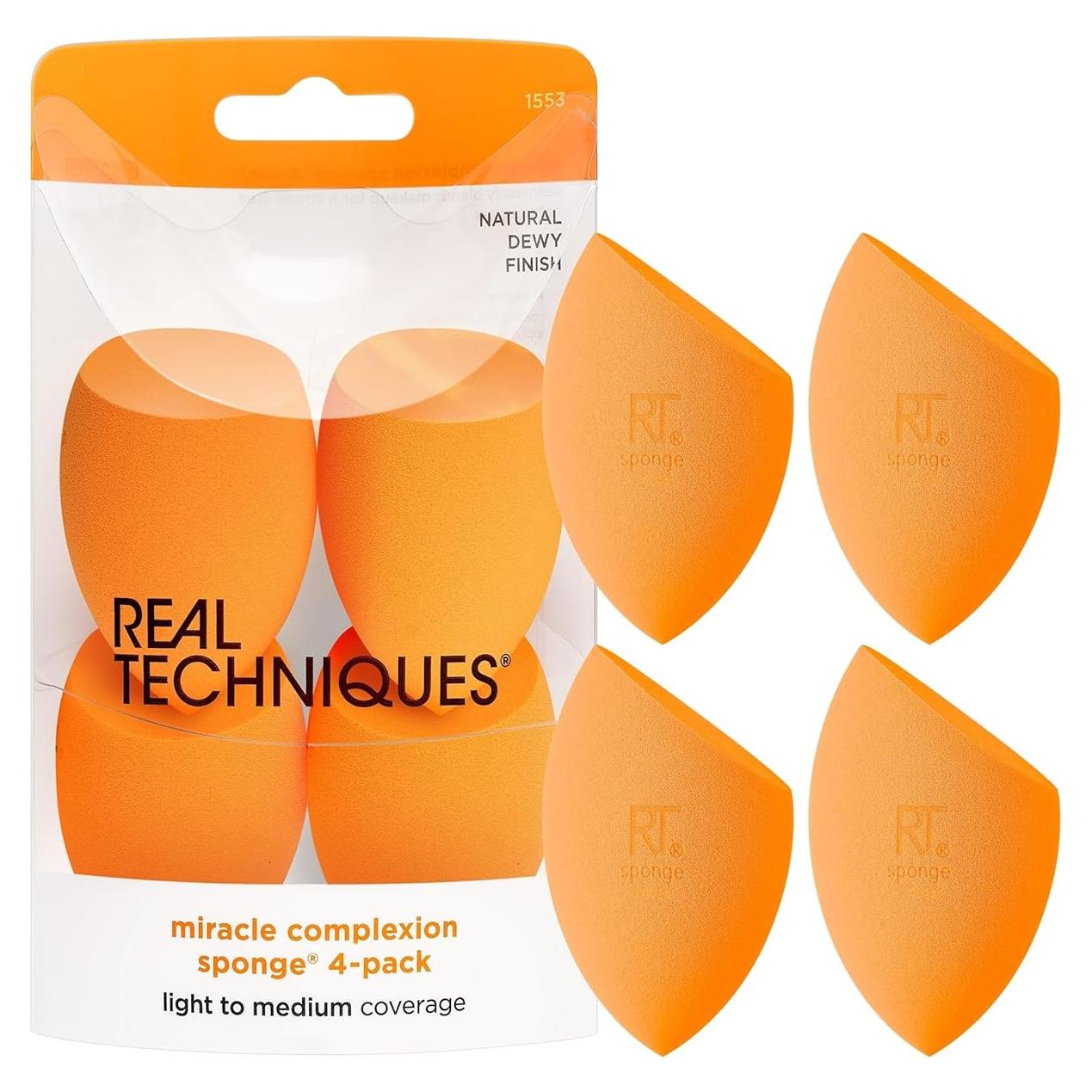 Esponja de Maquillaje Real Techniques, 4 Unidades, Sin Crueldad