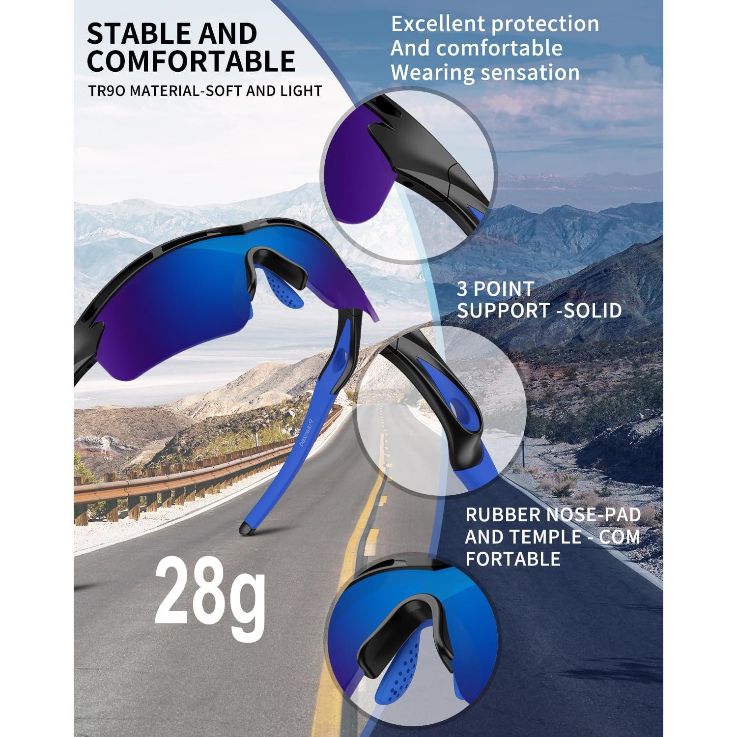 Gafas de sol deportivas Rosemal 7252 polarizadas UV400