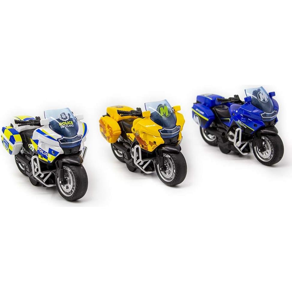 Motocicleta de Juguete Retroceso CYYSFIVQZ Azul 13x8.5x5.5cm