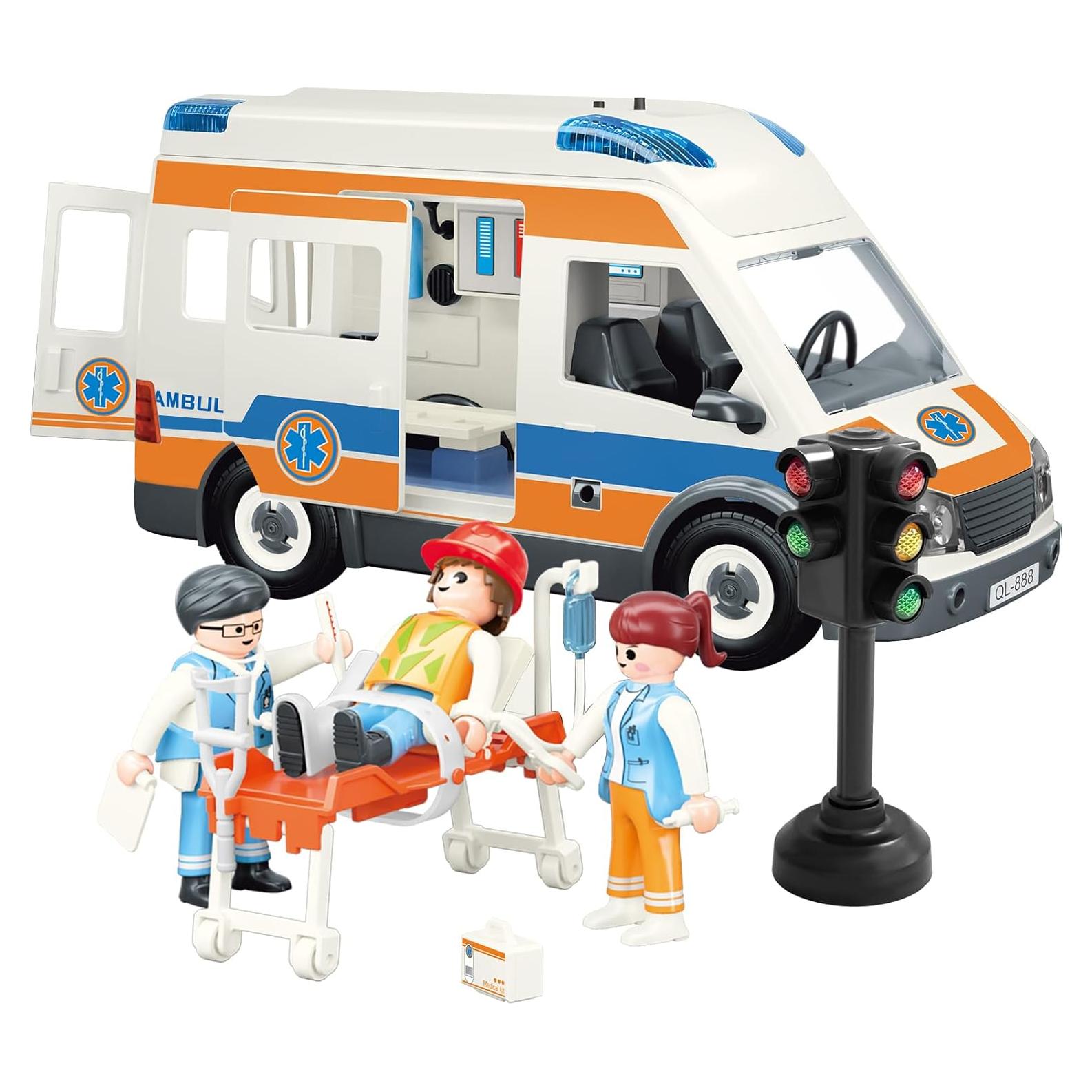 Camión de Juguete Ambulancia Nanjing 5cm con Luces y Sonidos