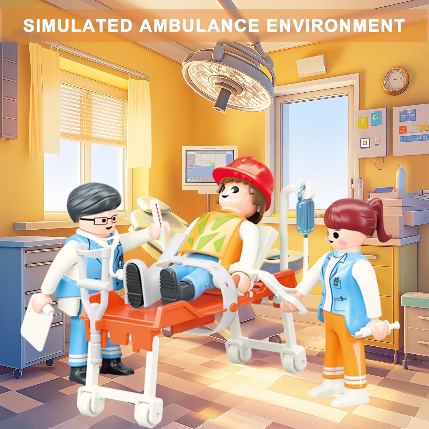 Camión de Juguete Ambulancia Nanjing 5cm con Luces y Sonidos