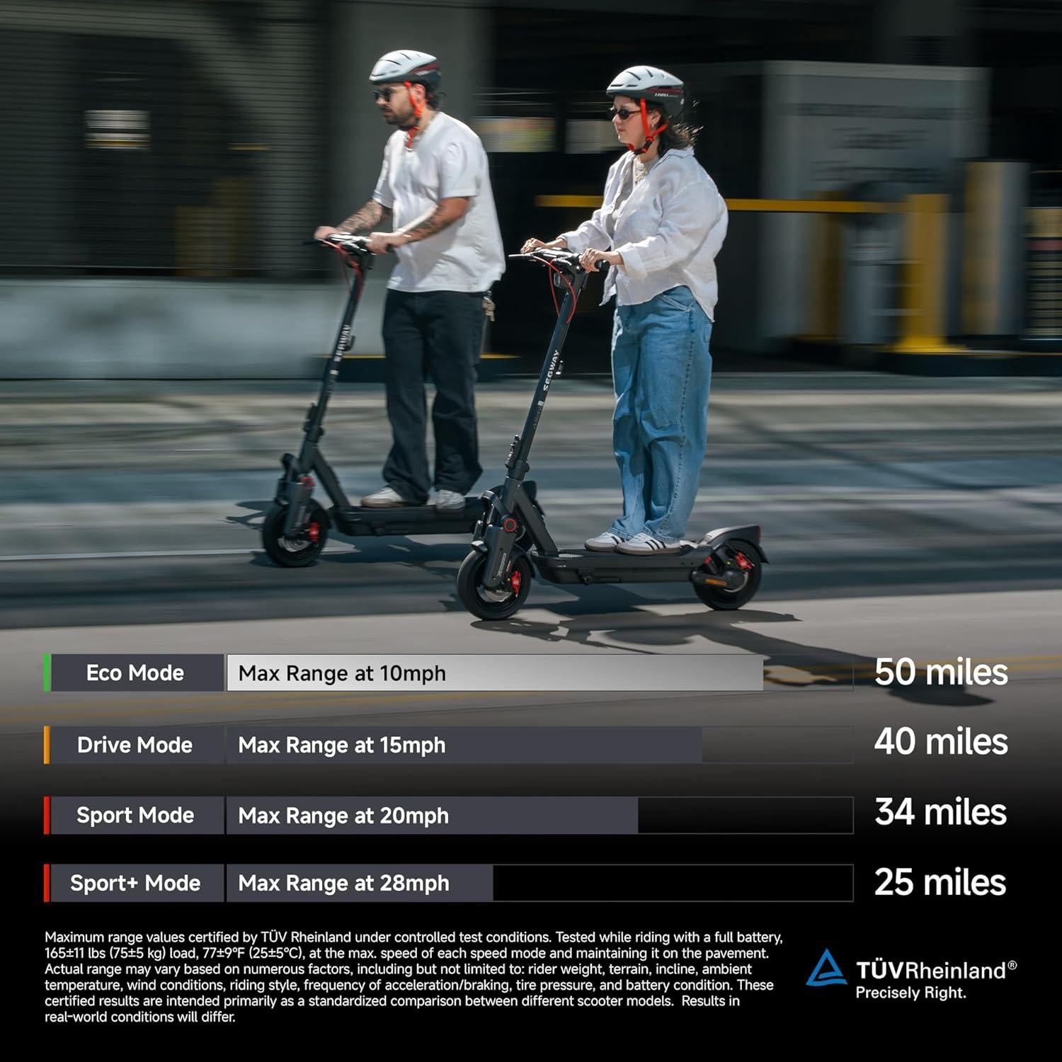Scooter Eléctrico Segway MAX G3 - 80.5 km, Doble Suspensión