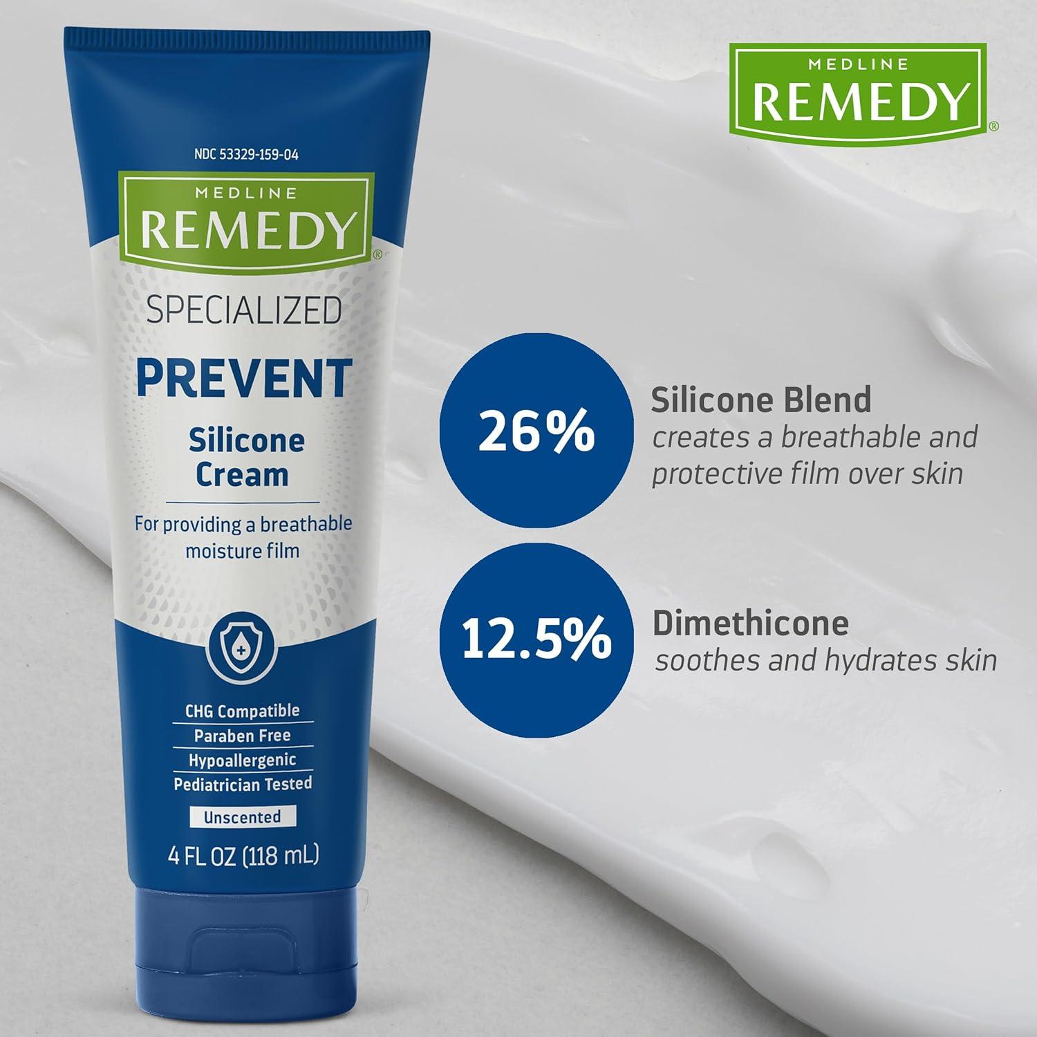 Crema de Silicona Medline Remedy 118 ml Hipoalergénica