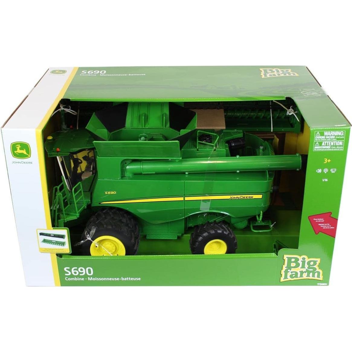 Juguete Granja TOMY John Deere S690 Combine 1:16 con Accesorios