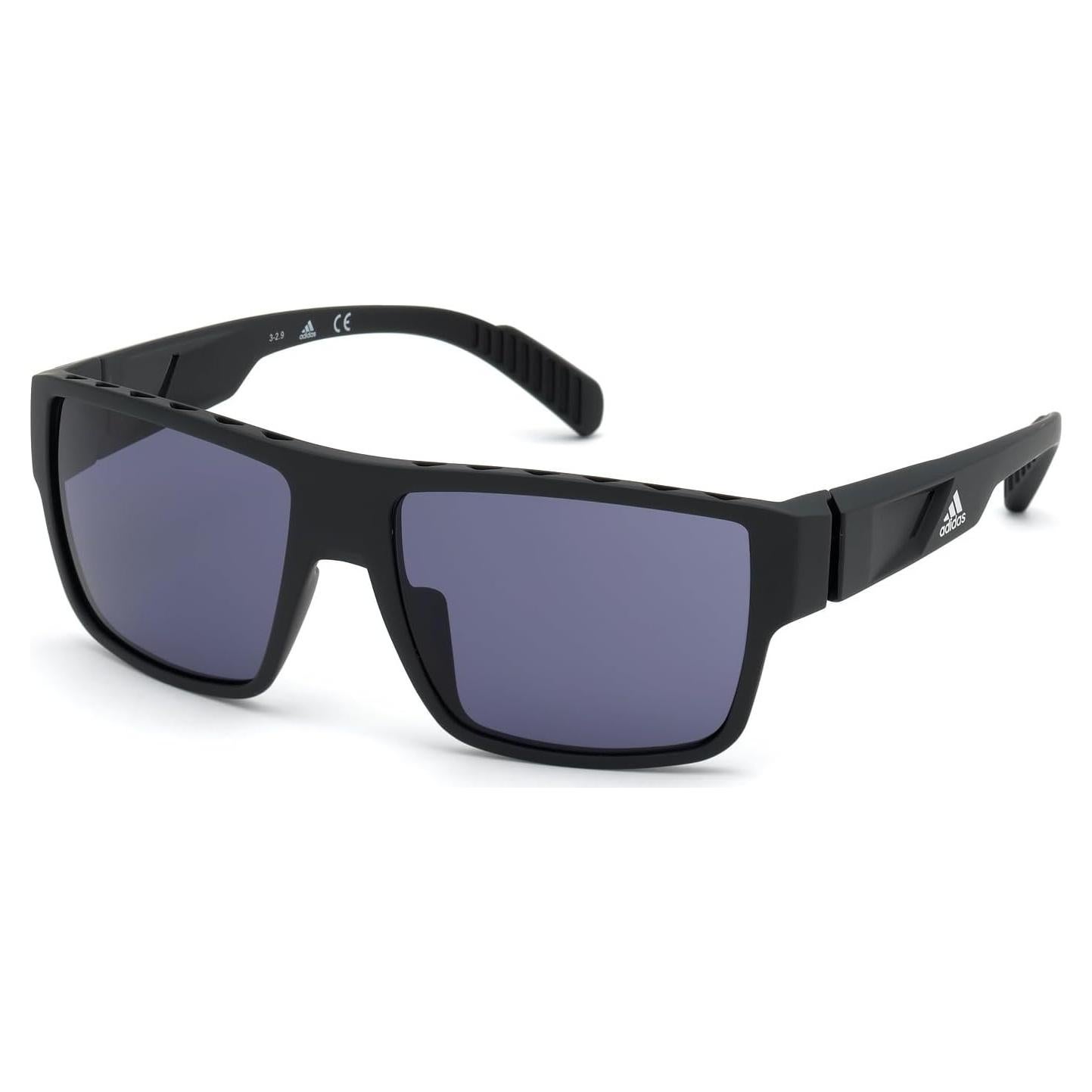 Gafas de Sol Polarizadas Redondas Adidas Hombres Negro Mate