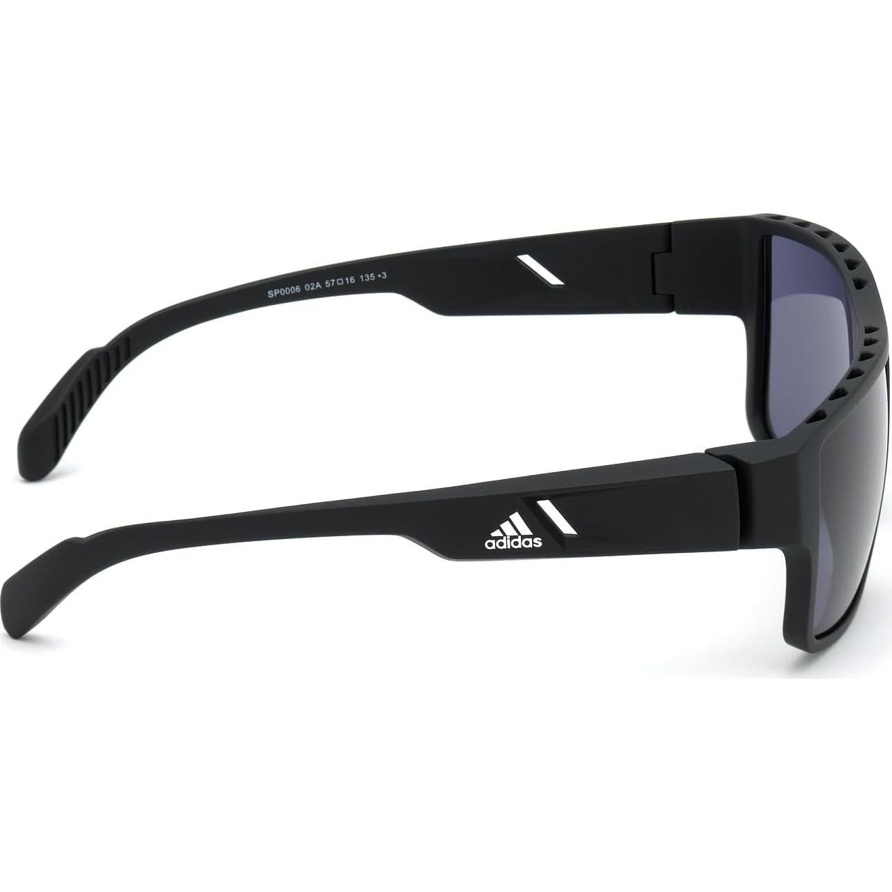 Gafas de Sol Polarizadas Redondas Adidas Hombres Negro Mate
