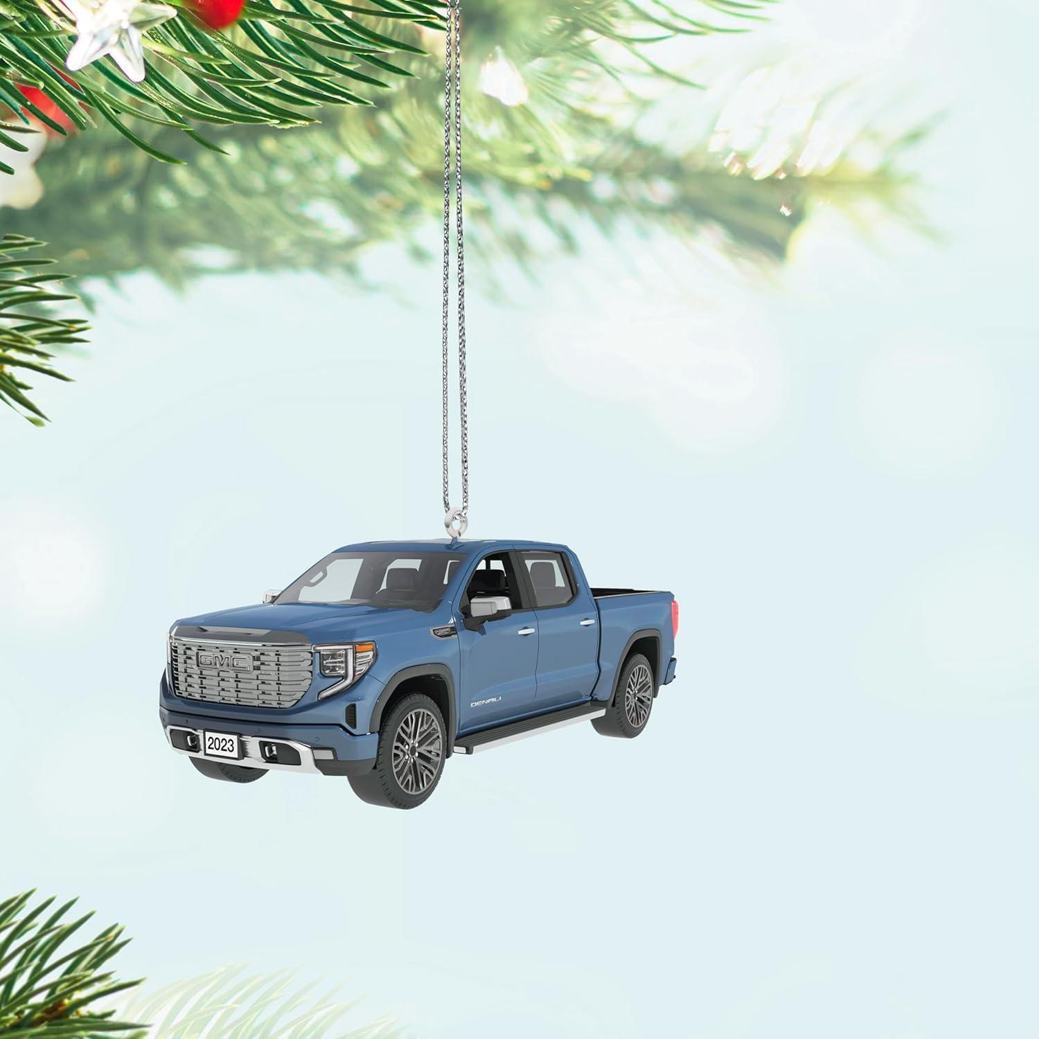 Adorno Navideño Hallmark 2024 GMC Sierra Denali Metal 11.4 cm