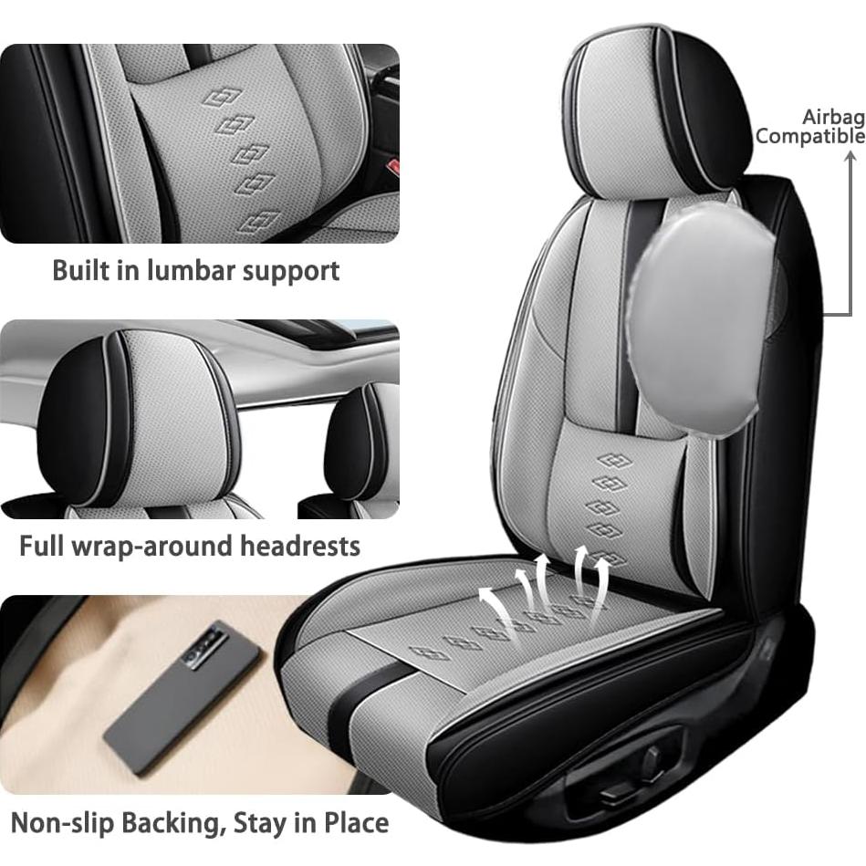 Fundas de Asiento Impermeables QUFEI para Lincoln Navigator 2000-2025