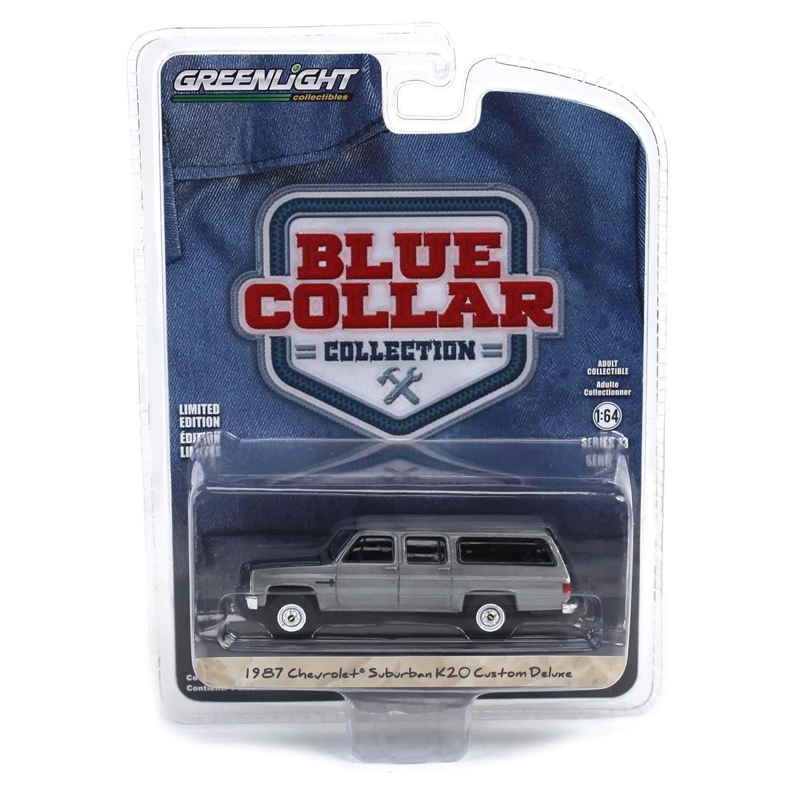 Camión 1/64 Greenlight 1987 Suburban K20 Raw Chase