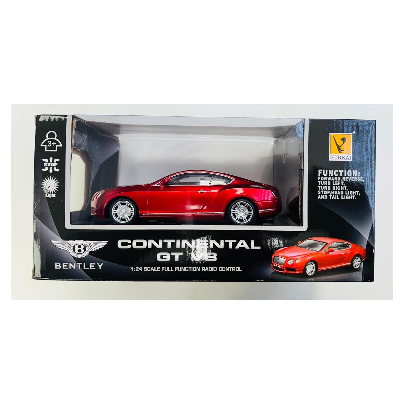 Coche de Control Remoto Bentley Continental GT 1:24 Rojo
