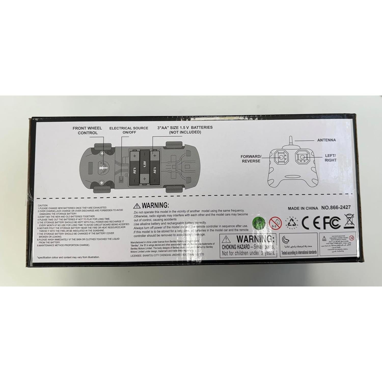 Coche de Control Remoto Bentley Continental GT 1:24 Rojo
