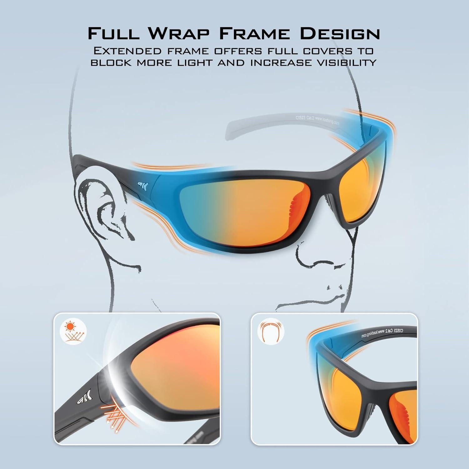 Gafas de Sol Polarizadas KastKing Hiwassee Unisex UV400