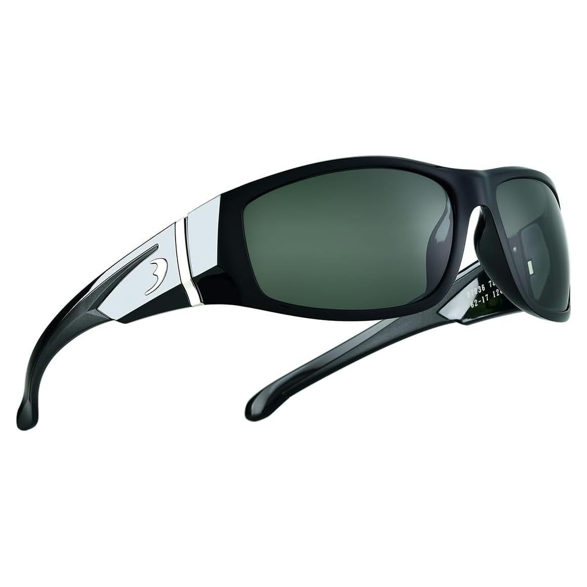 Gafas de sol BNUS polarizadas con lentes de vidrio - Negro