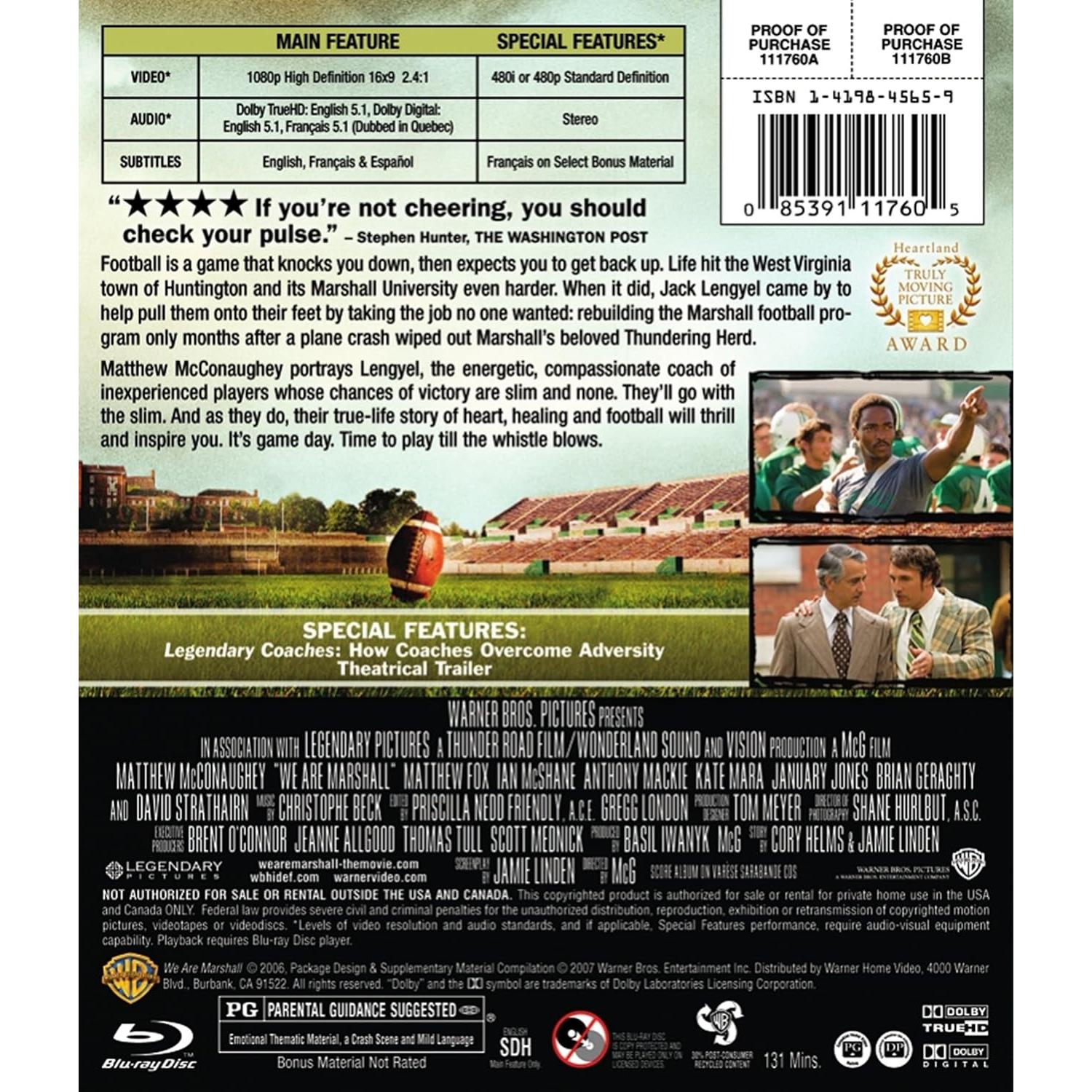 We Are Marshall Blu-ray Warner Bros. 2h 4min Doblado