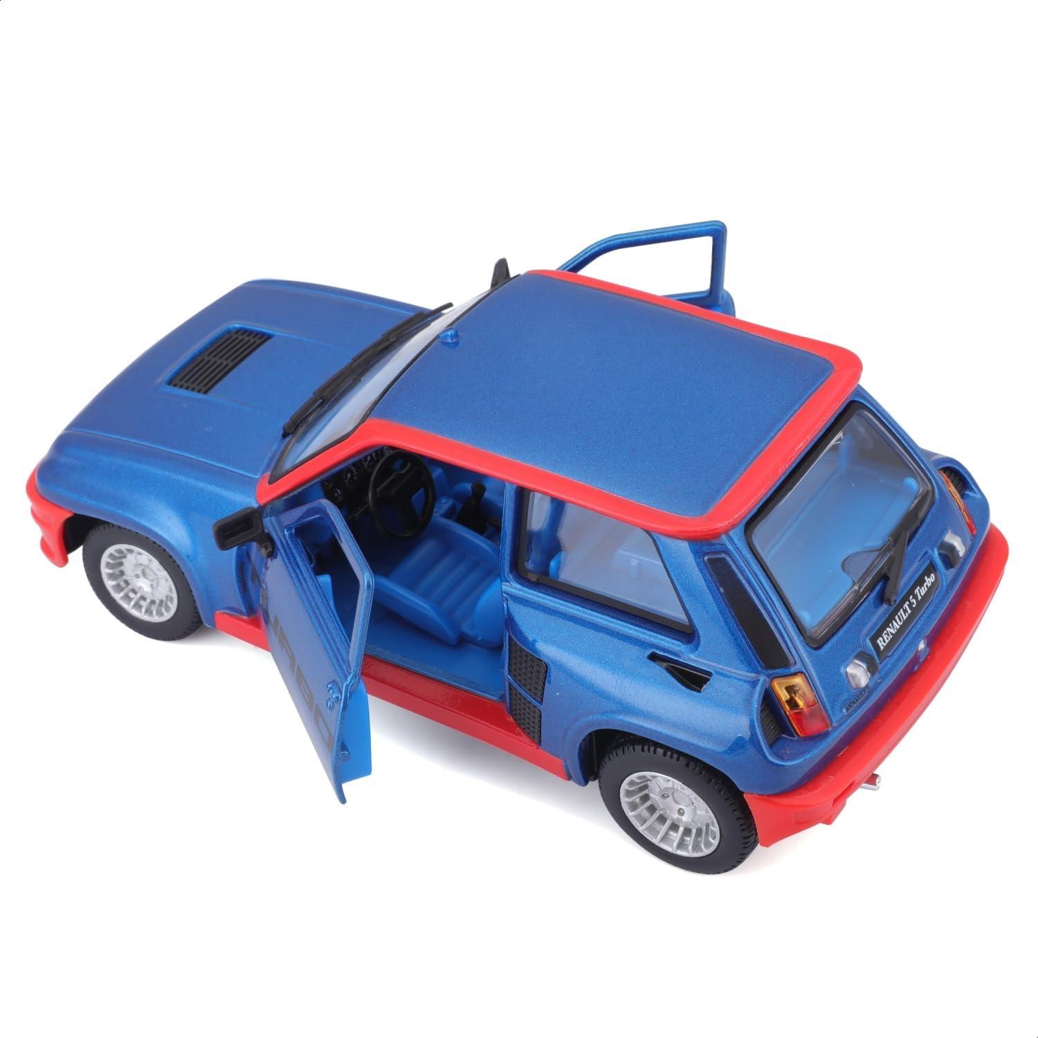Bburago Renault R5 Turbo 1:24 Diecast Azul/Rojo
