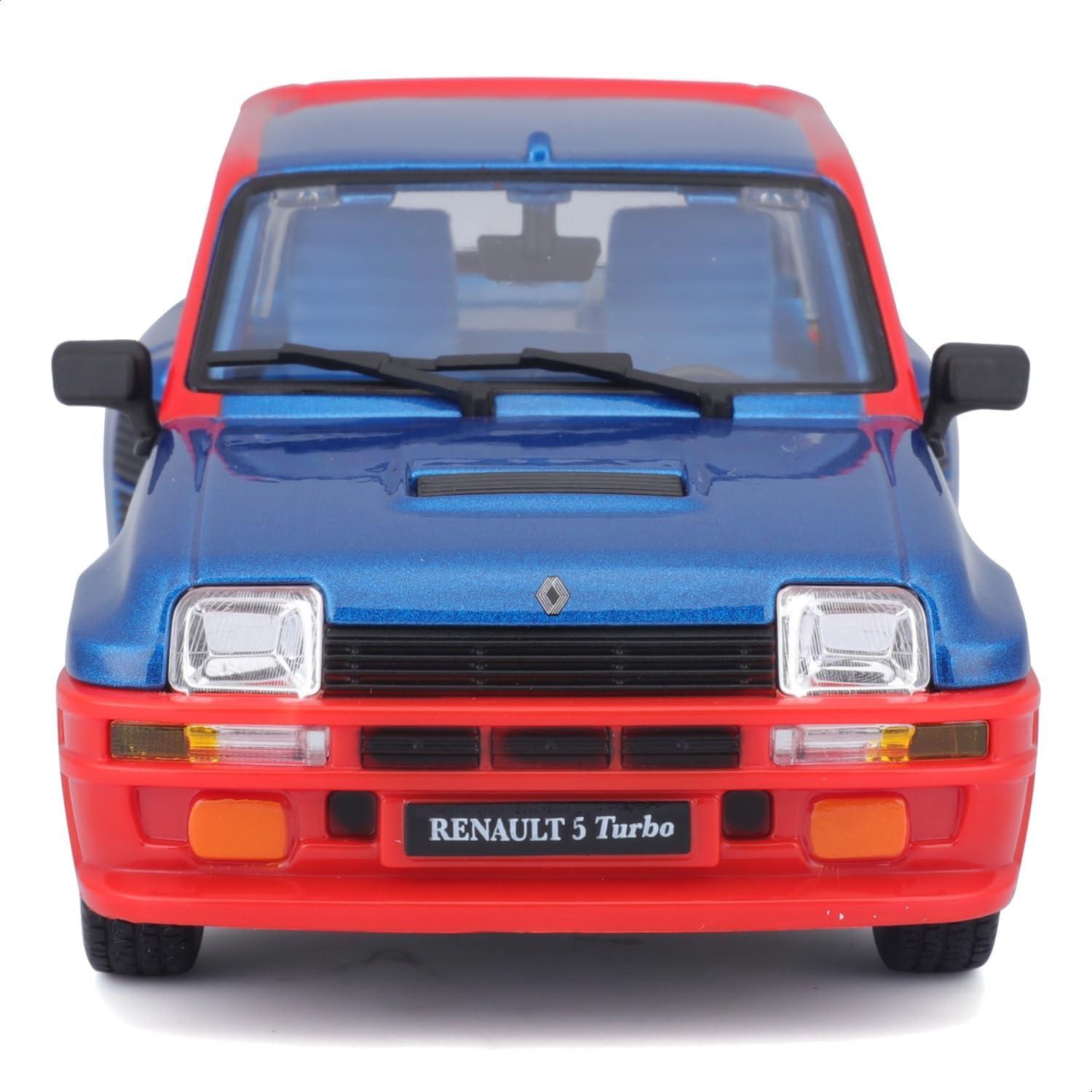 Bburago Renault R5 Turbo 1:24 Diecast Azul/Rojo
