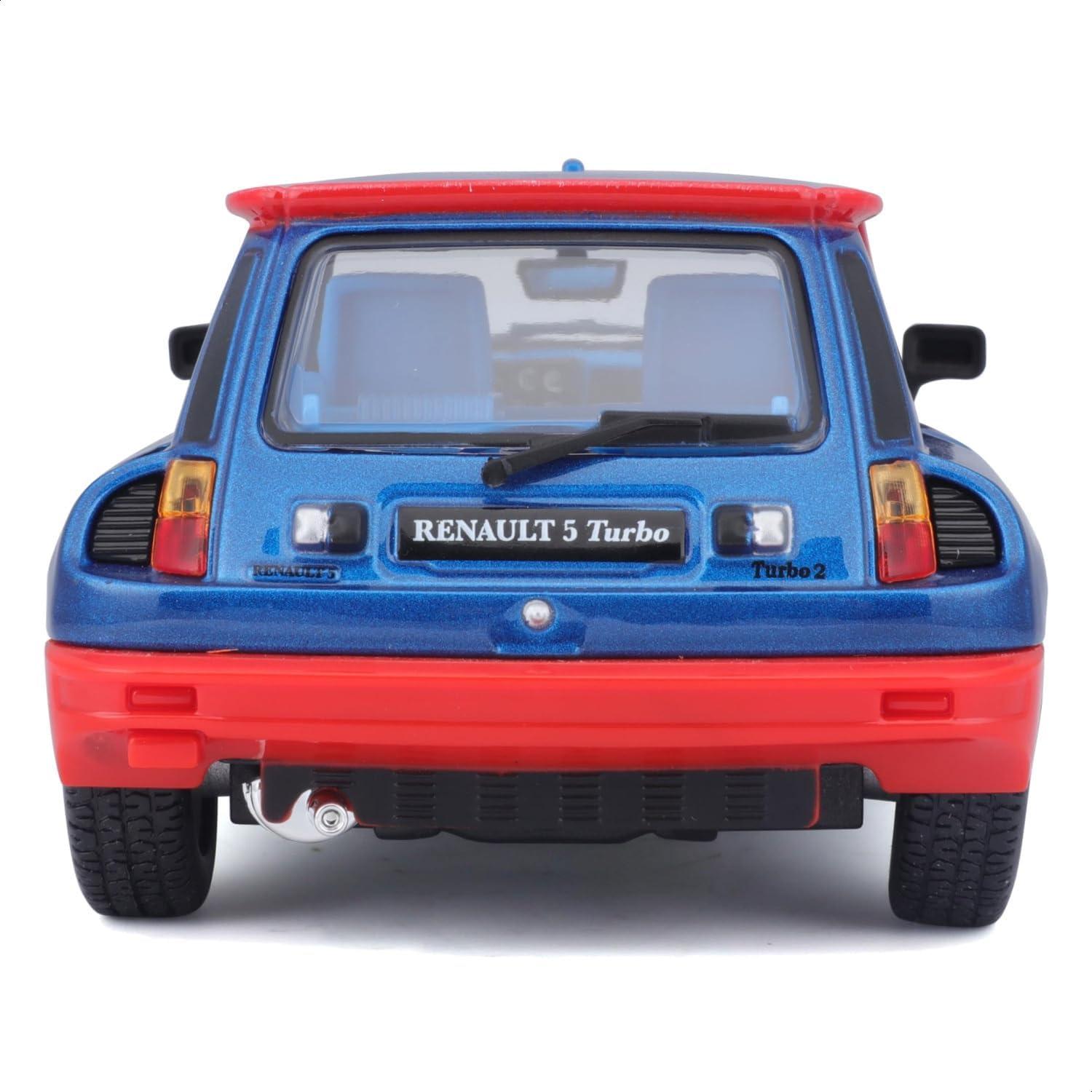 Bburago Renault R5 Turbo 1:24 Diecast Azul/Rojo