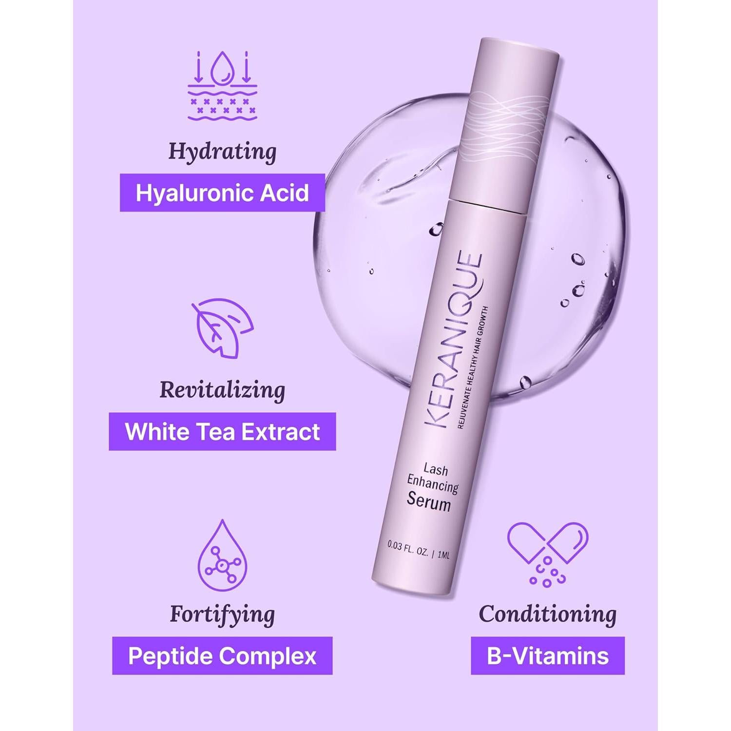 Suero de Crecimiento de Pestañas Keranique - Acondicionador 95g