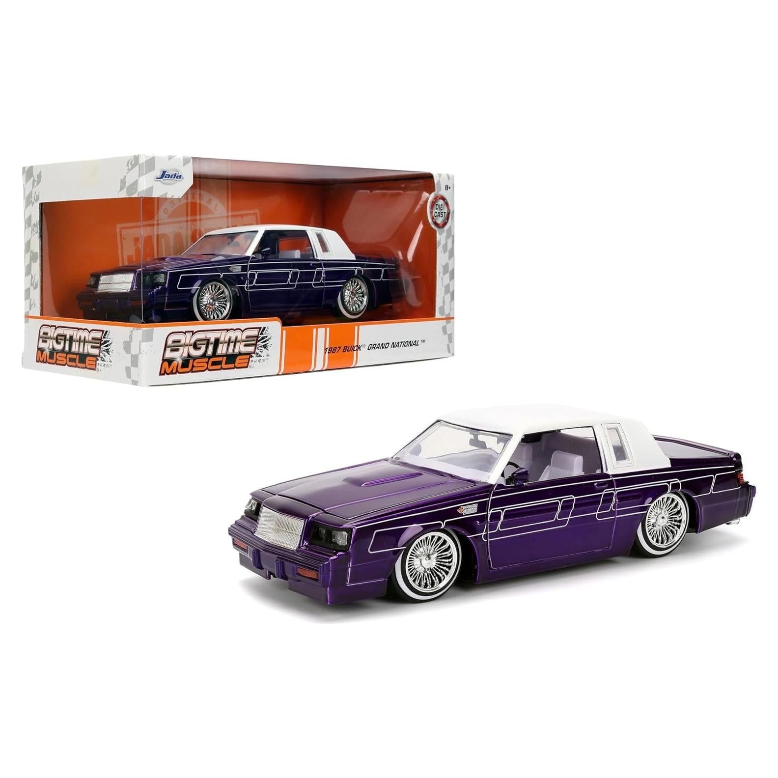 Coche Die-cast Jada Toys 1:24 Buick Grand National Púrpura