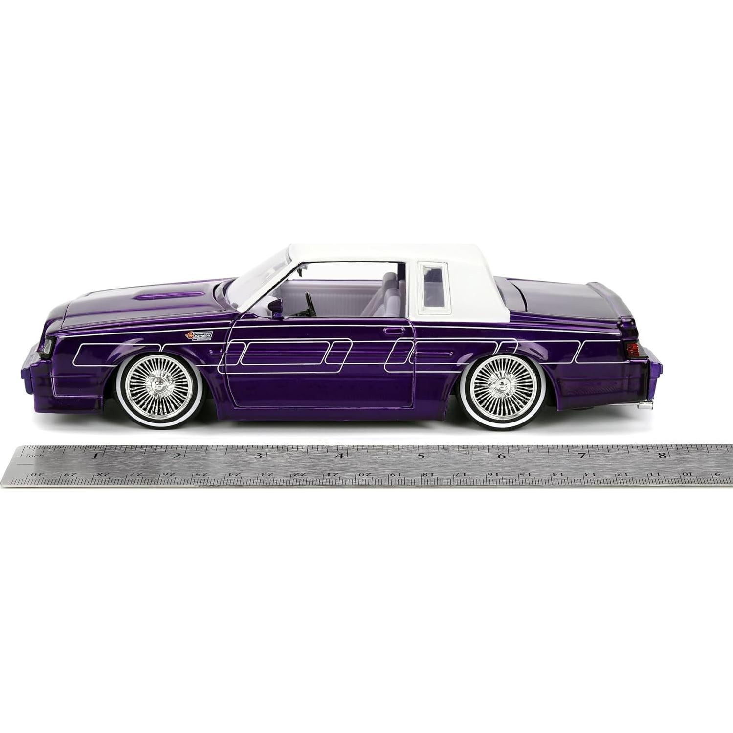 Coche Die-cast Jada Toys 1:24 Buick Grand National Púrpura