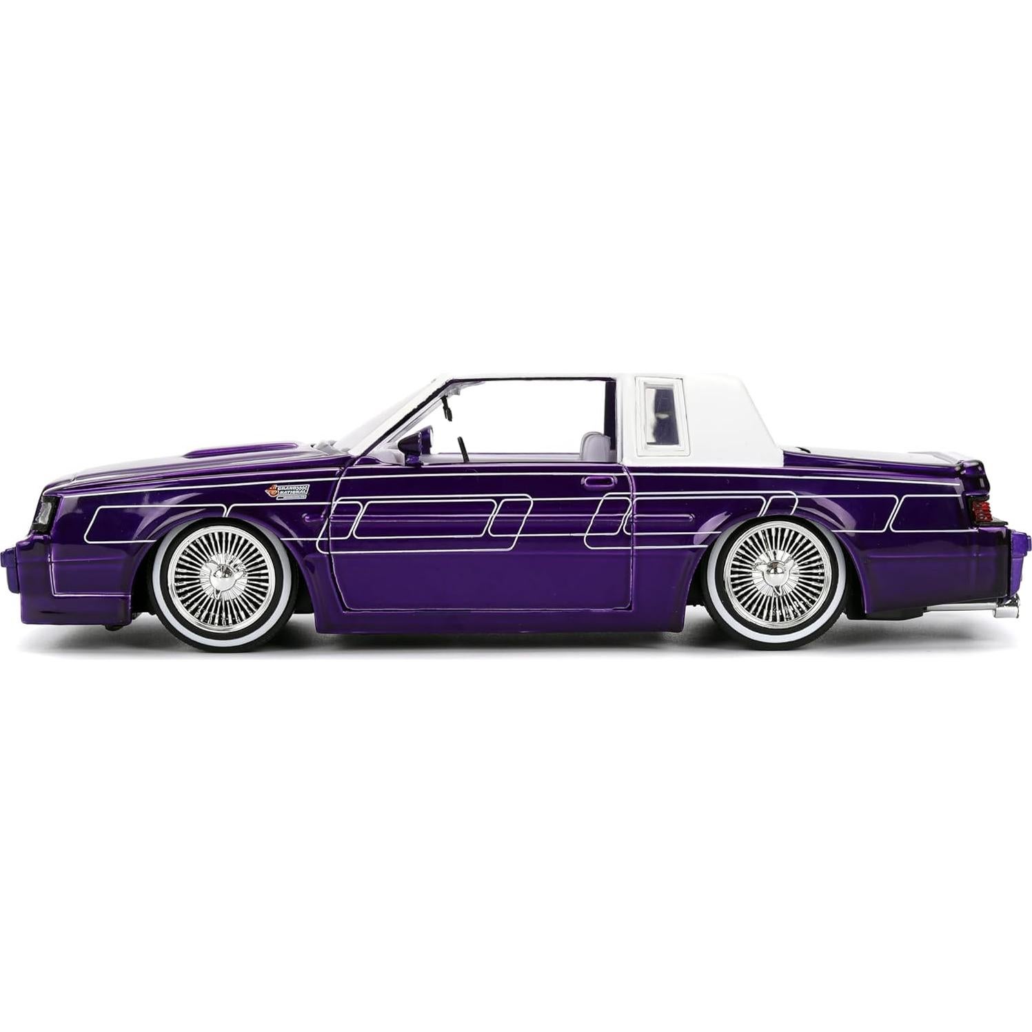 Coche Die-cast Jada Toys 1:24 Buick Grand National Púrpura