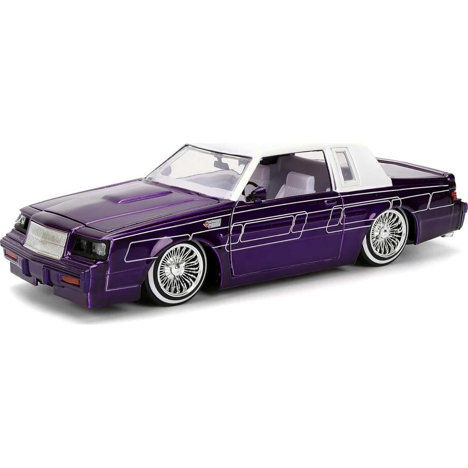 Coche Die-cast Jada Toys 1:24 Buick Grand National Púrpura