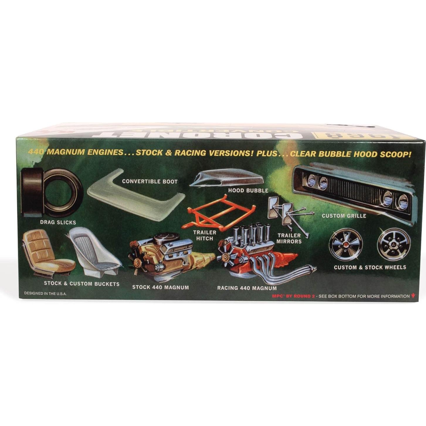 Kit de Modelo a Escala 1:25 MPC Dodge Coronet Convertible 1968