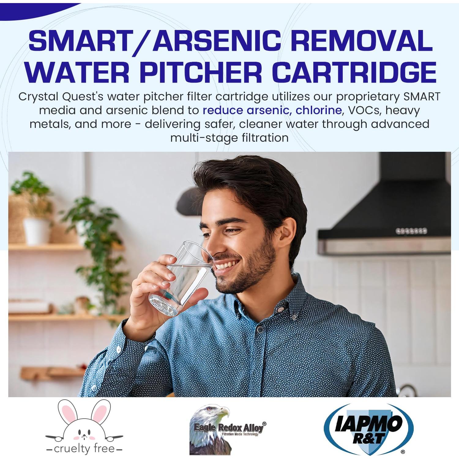 Cartucho Filtro Agua Crystal Quest SMART - Elimina Arsénico 3785L