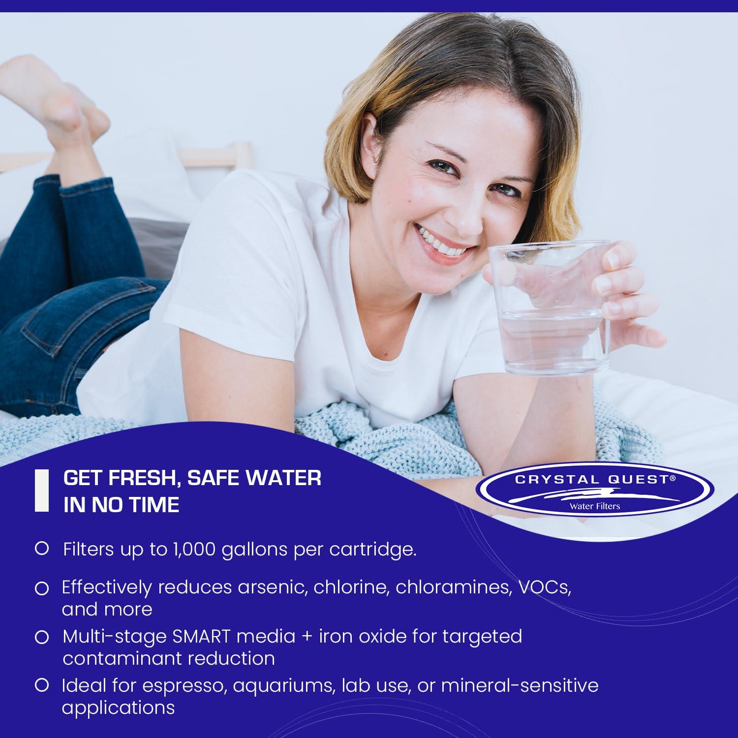 Cartucho Filtro Agua Crystal Quest SMART - Elimina Arsénico 3785L