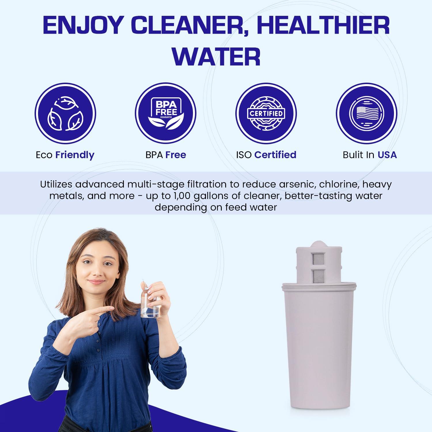 Cartucho Filtro Agua Crystal Quest SMART - Elimina Arsénico 3785L