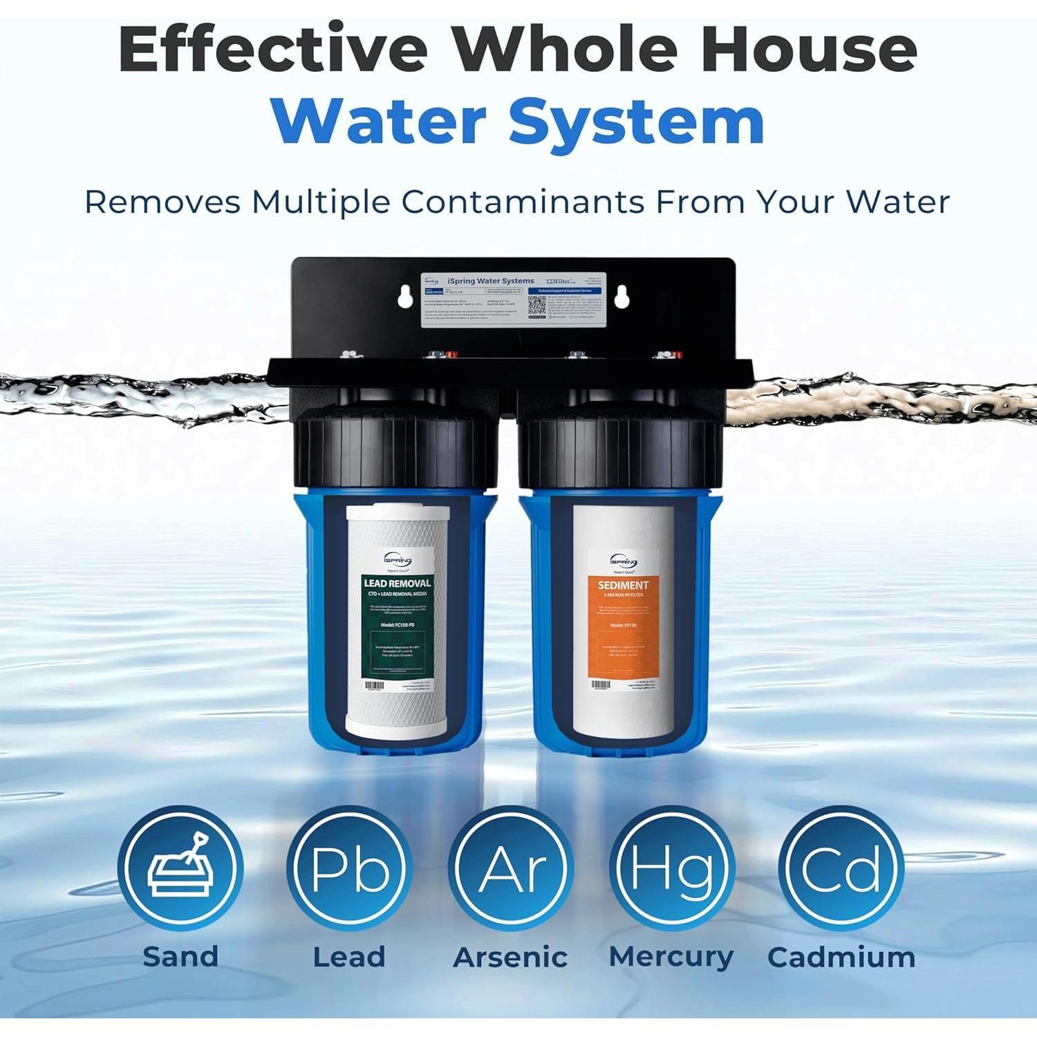 Filtro de Agua iSpring FC15B-PB 4.5"x10" para Plomo y Metales