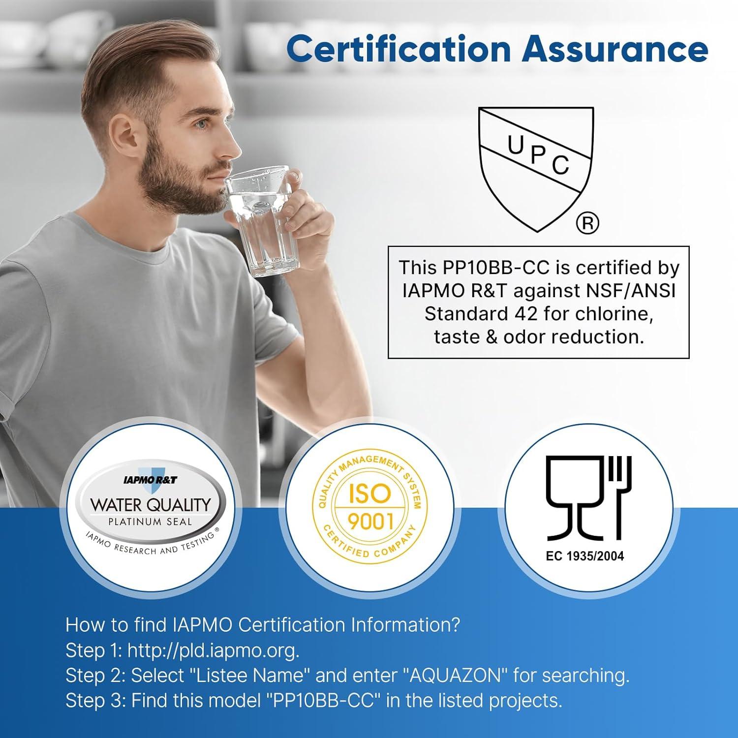 Cartucho Filtro Sedimentos y Carbón 10" x 4.5" PUREPLUS 2-Pack