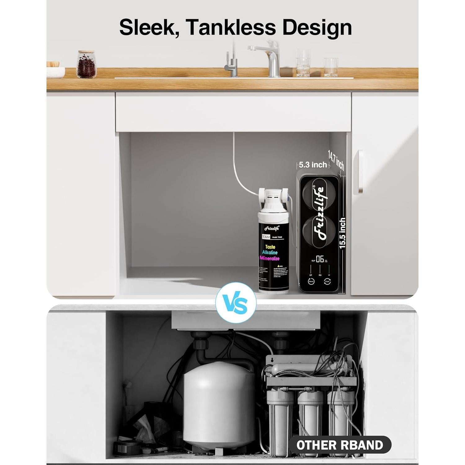 Filtro de Agua de Ósmosis Inversa Frizzlife PD600-TAM3 600 GPD