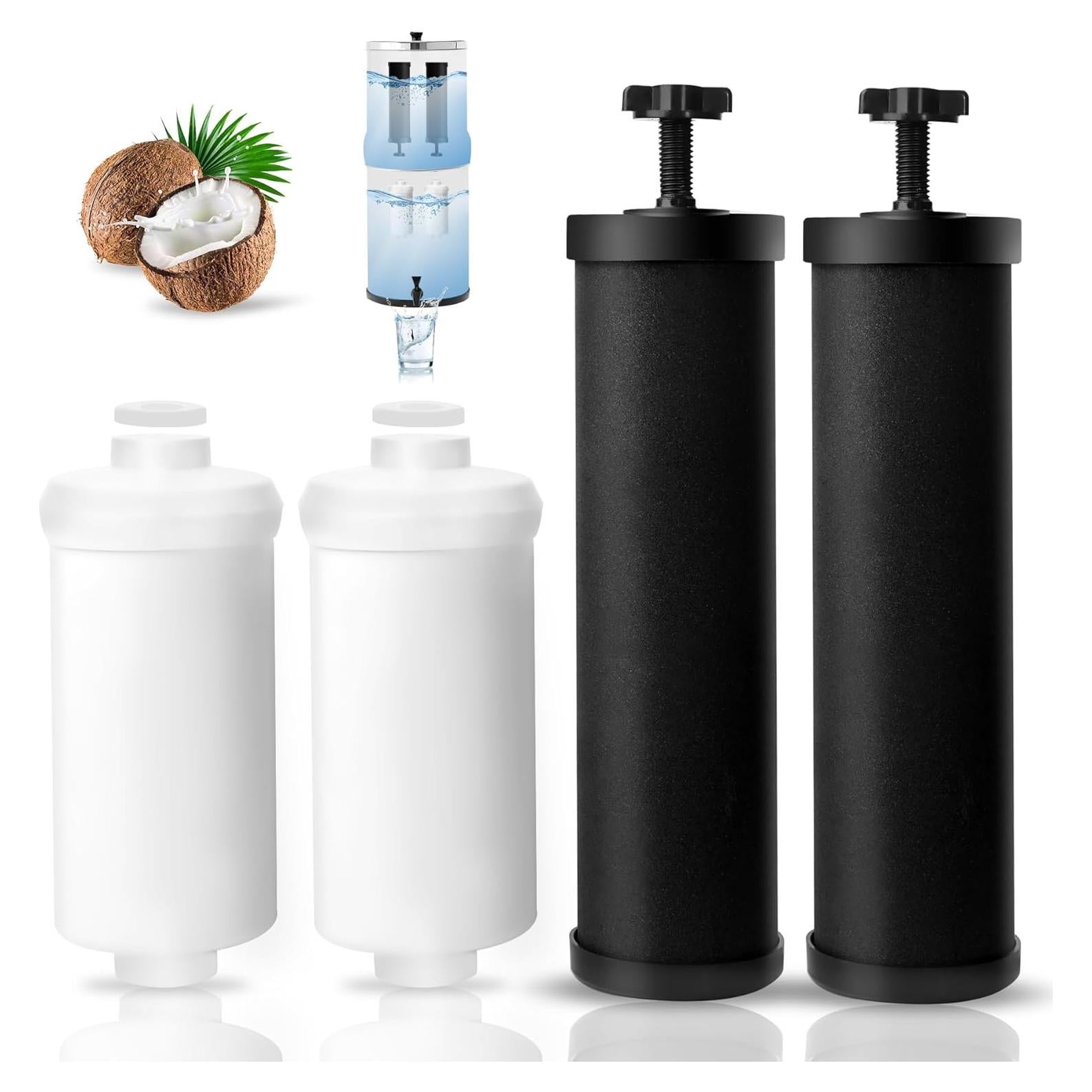 Filtro de Agua Berkey hzhdven BB9-2 y PF-2 Combo Pack