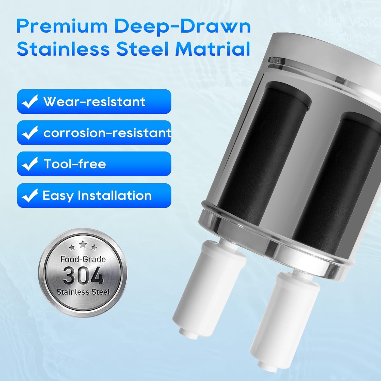 Filtro de Agua Berkey hzhdven BB9-2 y PF-2 Combo Pack