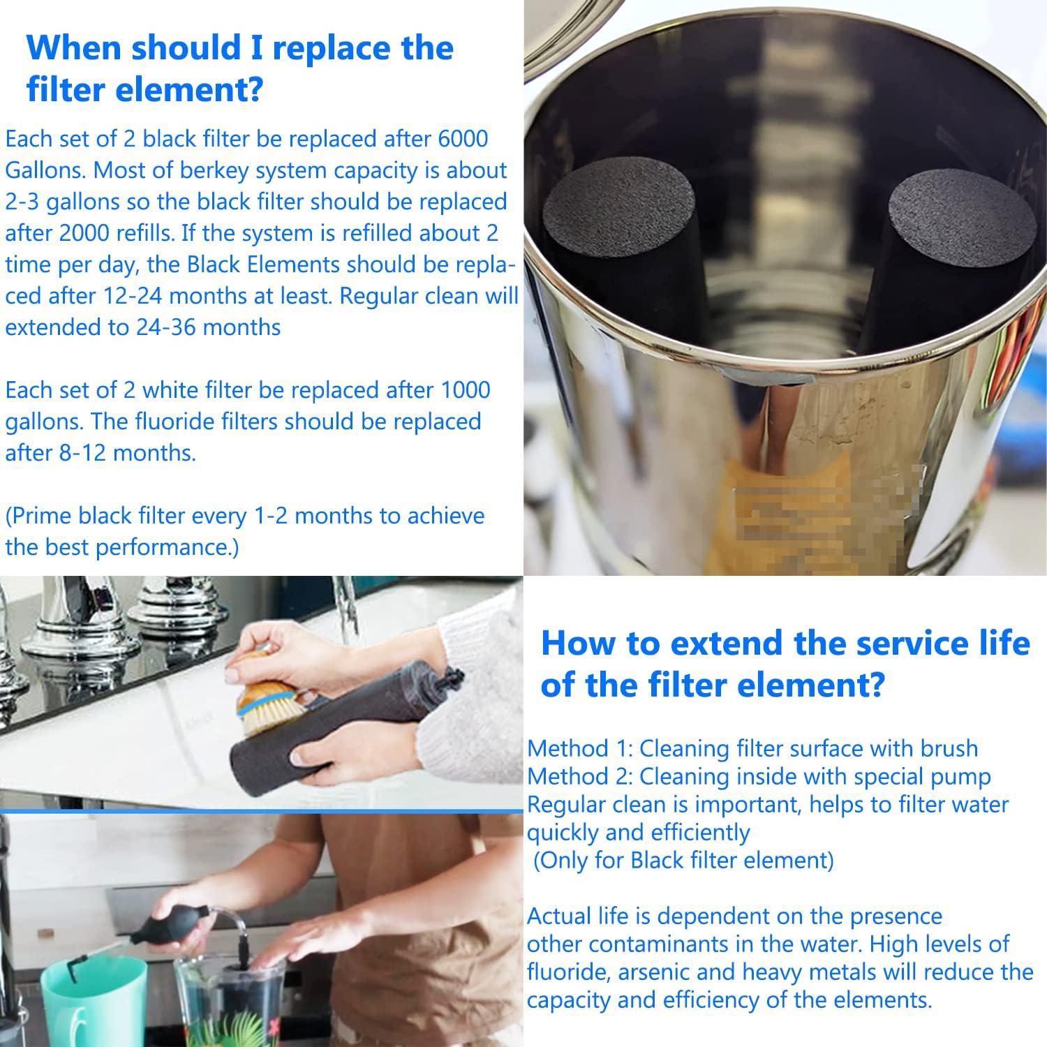 Filtro de Agua Gunneran para Berkey - 4 Unidades, Ultrafiltración