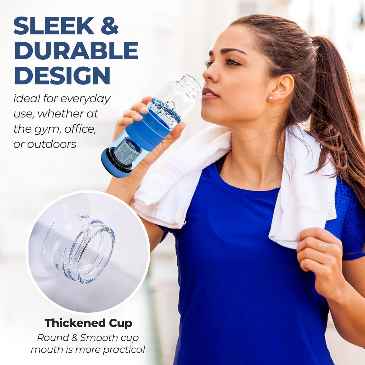 Botella de Agua Alcalina Alkaroot 550ml con Filtro Terahertz