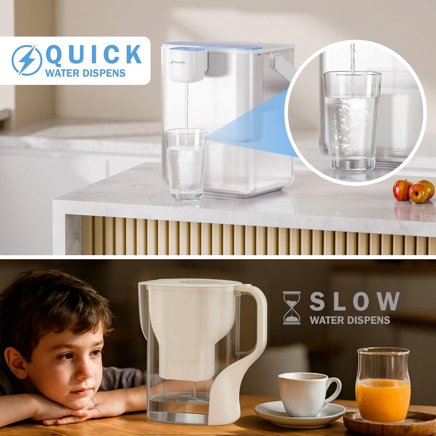 Dispensador de Agua Eléctrico Frizzlife MD40 400 Galones 8 Etapas