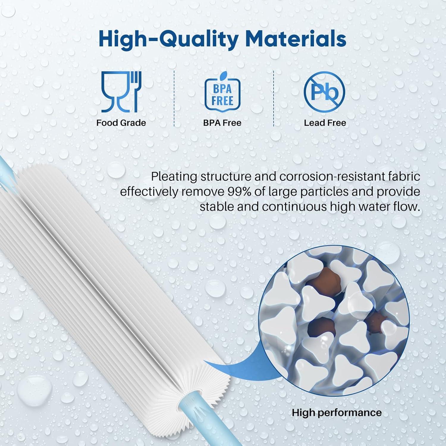 Filtro de Sedimentos Plisado PUREPLUS 5 Micrones 10" x 11.43 cm 2 Pack