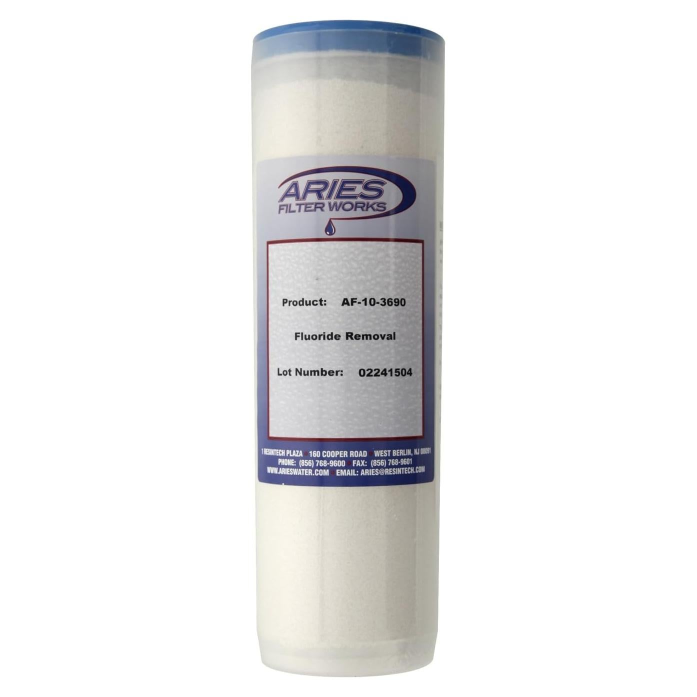 Cartucho Filtro Agua Aries AF-10-3690 Eliminación Fluoruros