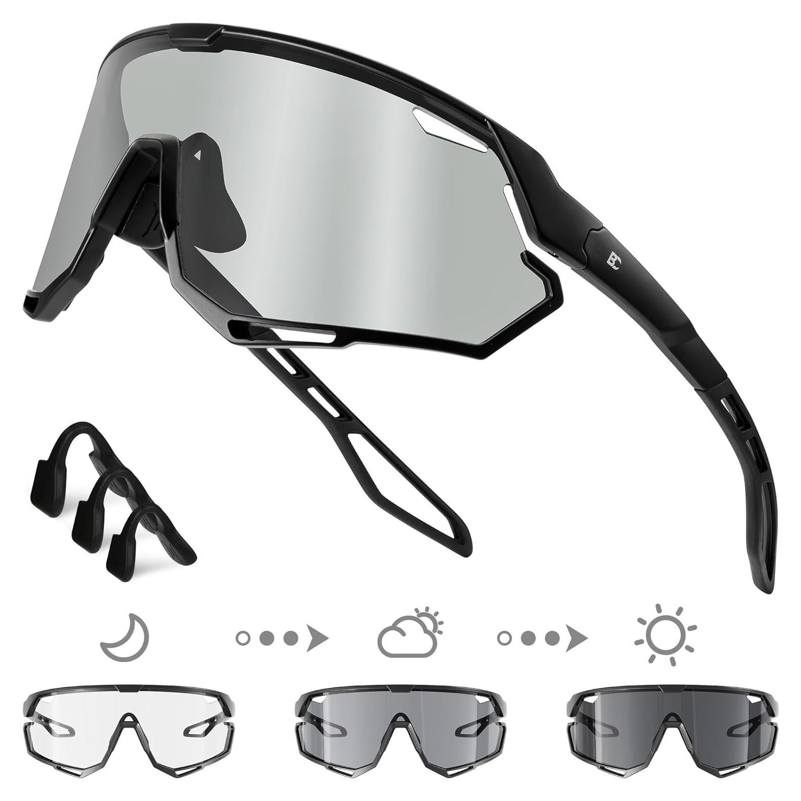 Gafas de Ciclismo BIRCEN Fotoquímicas TR90 Negro