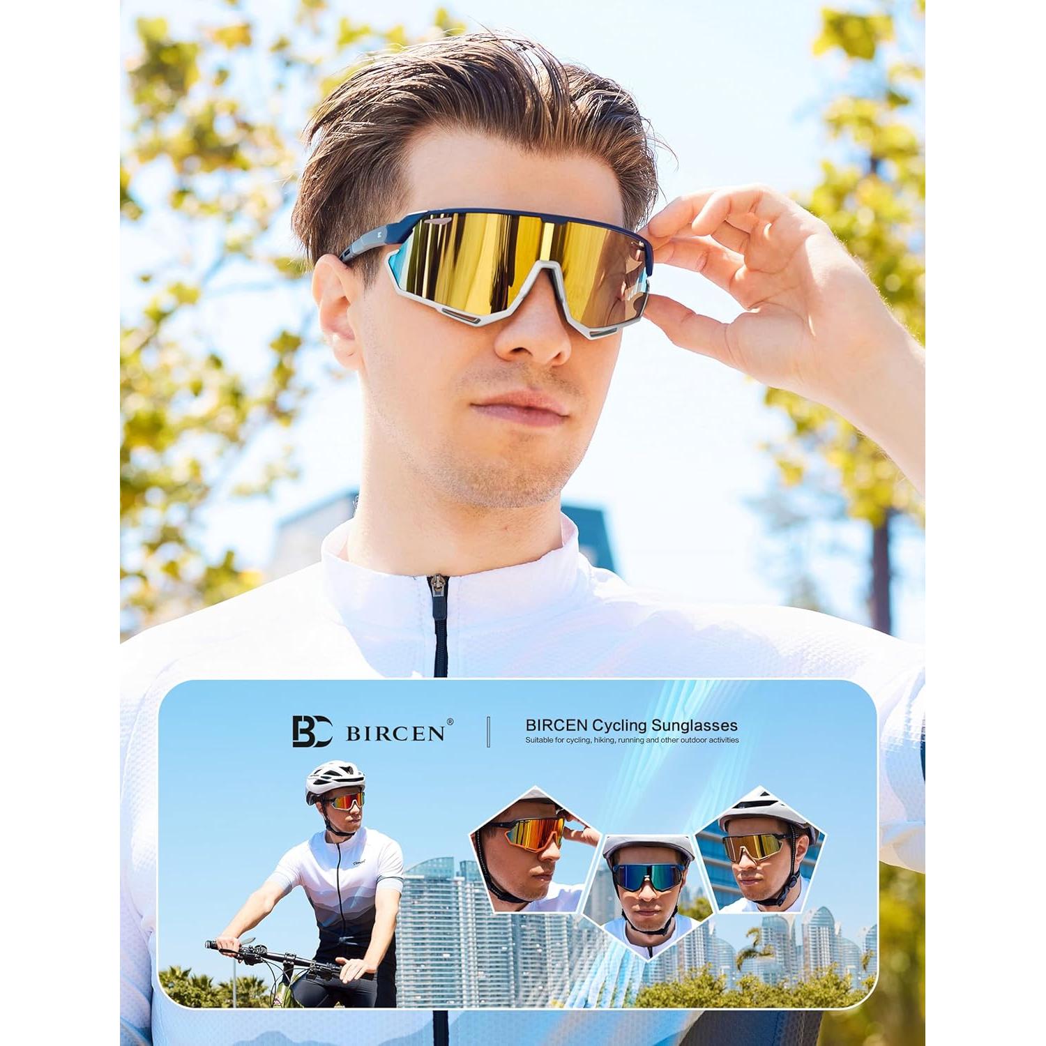 Gafas de sol BIRCEN deportivas UV400 para ciclismo y béisbol